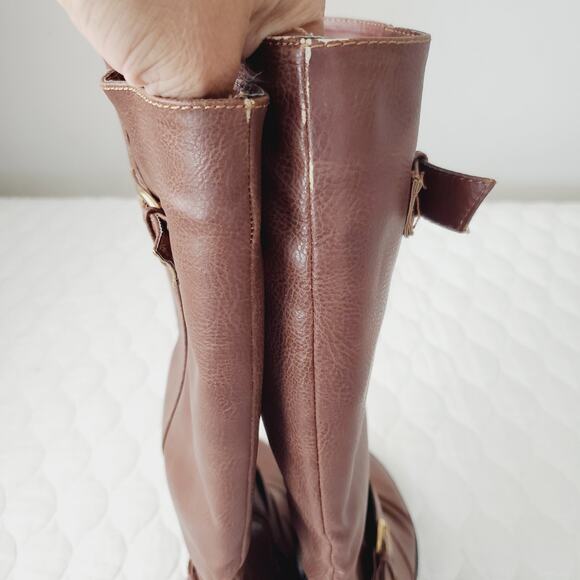 Rampage Interest Brown Riding Boots 7.5 M Knee High Stylish Comfort Women's - Picture 9 of 11